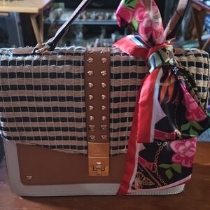 Aldo Multicolor Striped Shoulder Bag